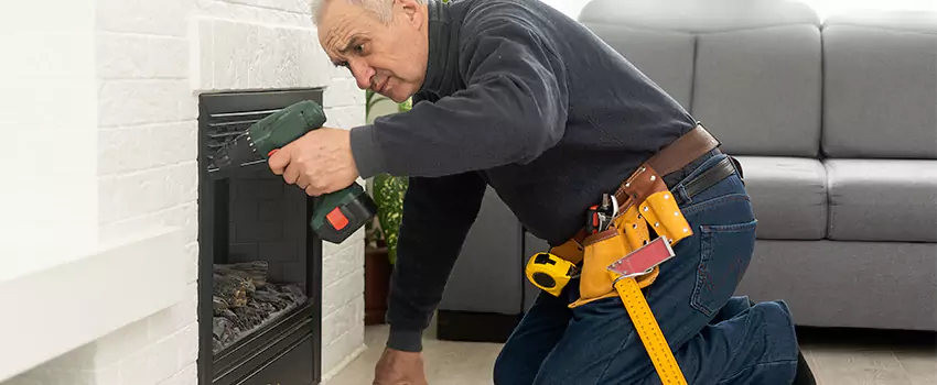 New Indoor Fireplace Installation in Brockton, Massachusetts