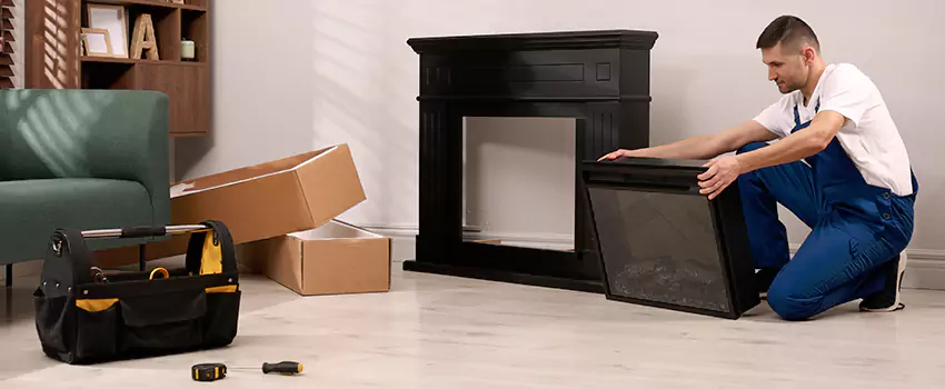 Old Rusted Metal Fireplace Repair And Replacement in Brockton, MA
